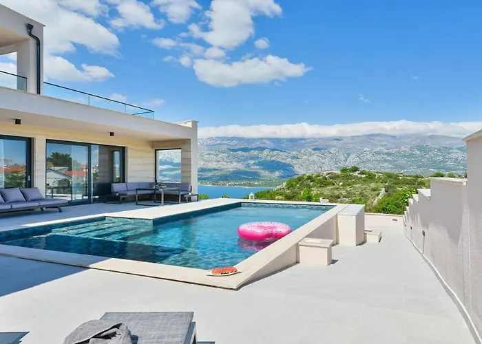 Zariva With Pool And Panoramic Mountain And Villa